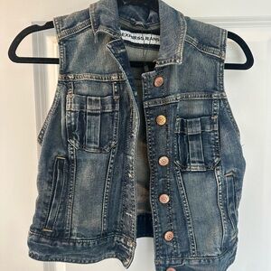Express denim vest